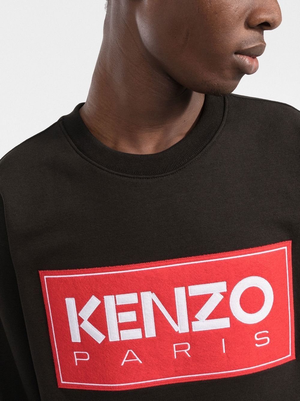 logo-patch crew-neck sweatshirt - 5