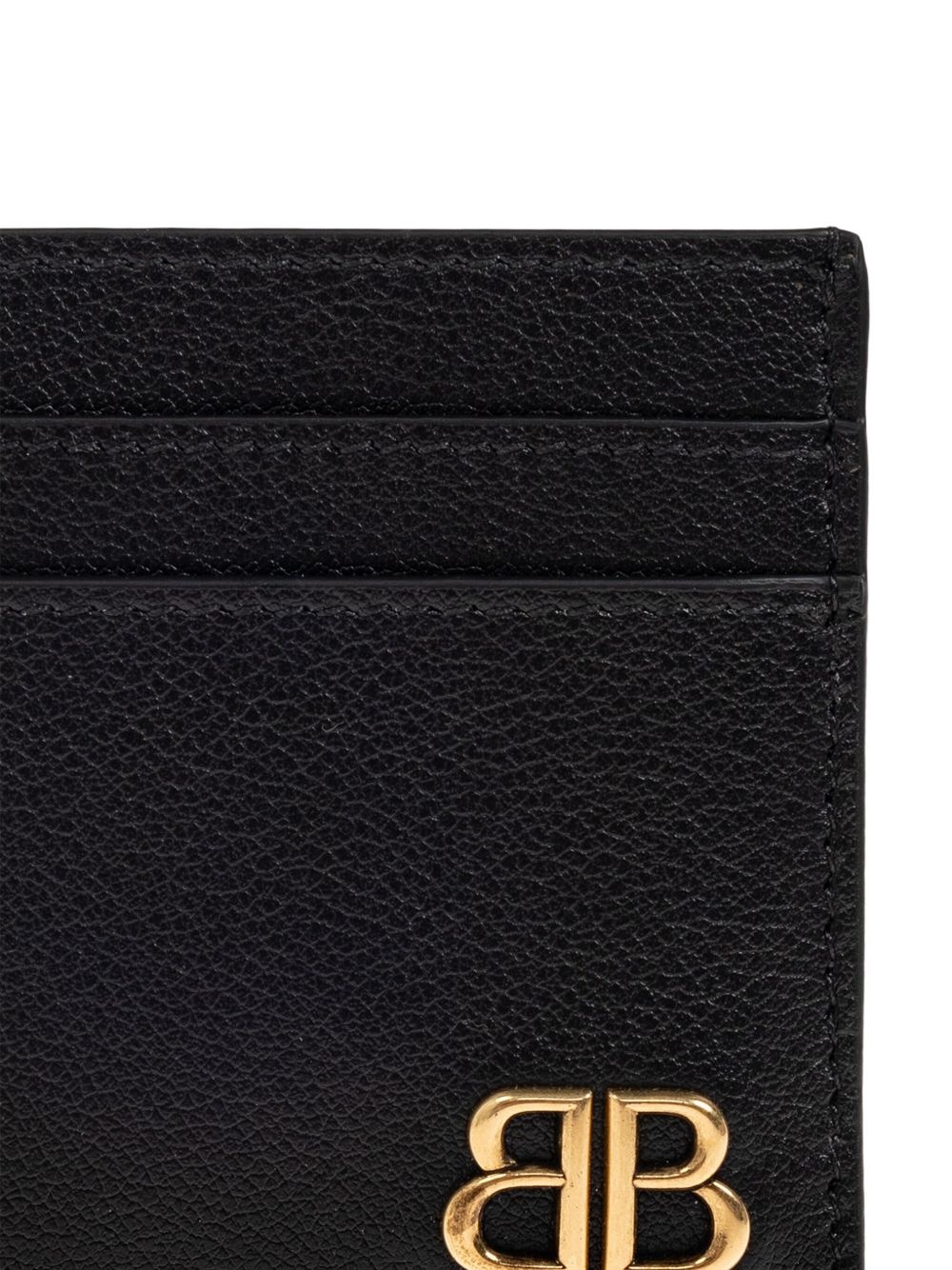 leather logo-plaque cardholder - 4