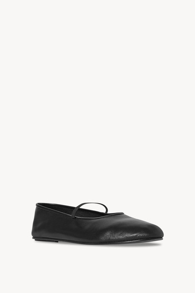 The Row Elastic Ballet Slipper in Leather outlook