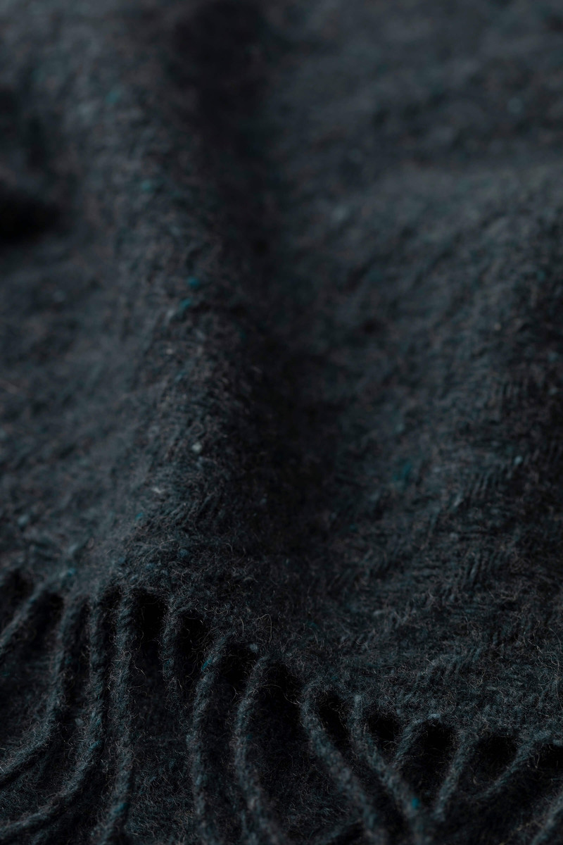 Johnstons of Elgin Lofty Twill Blue Cashmere Scarf outlook