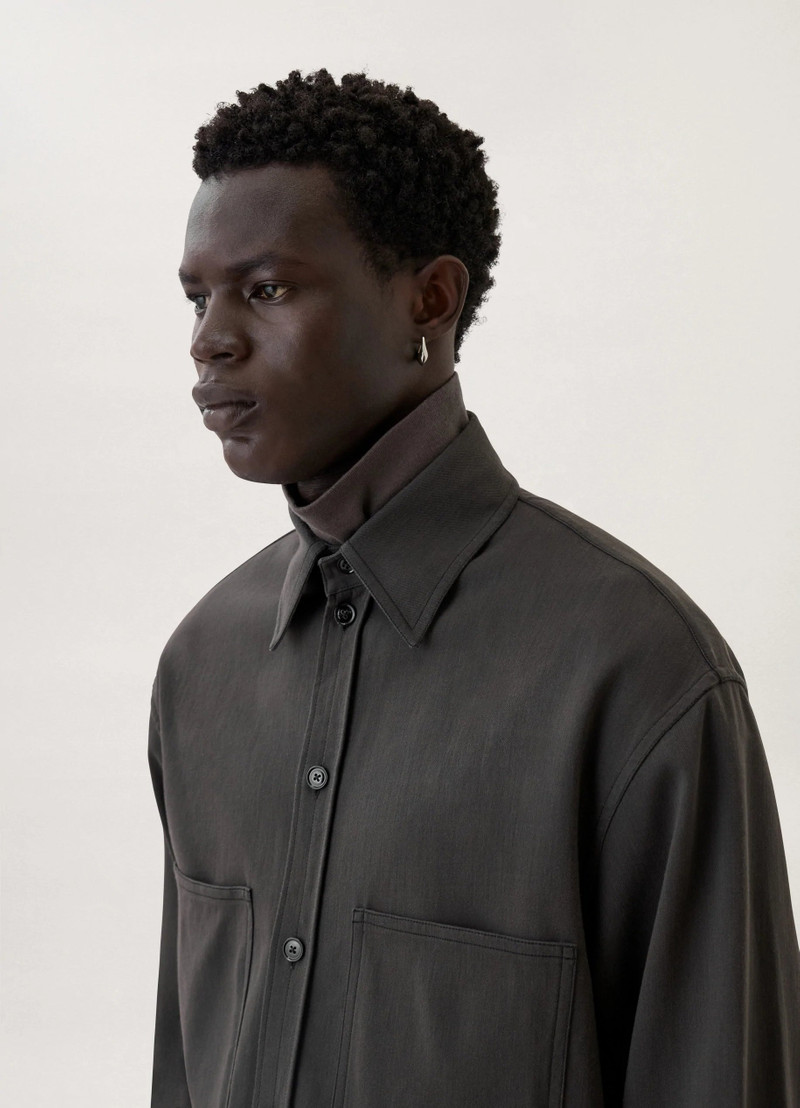 STRAIGHT COLLAR SHIRT
COTTON VISCOSE 4