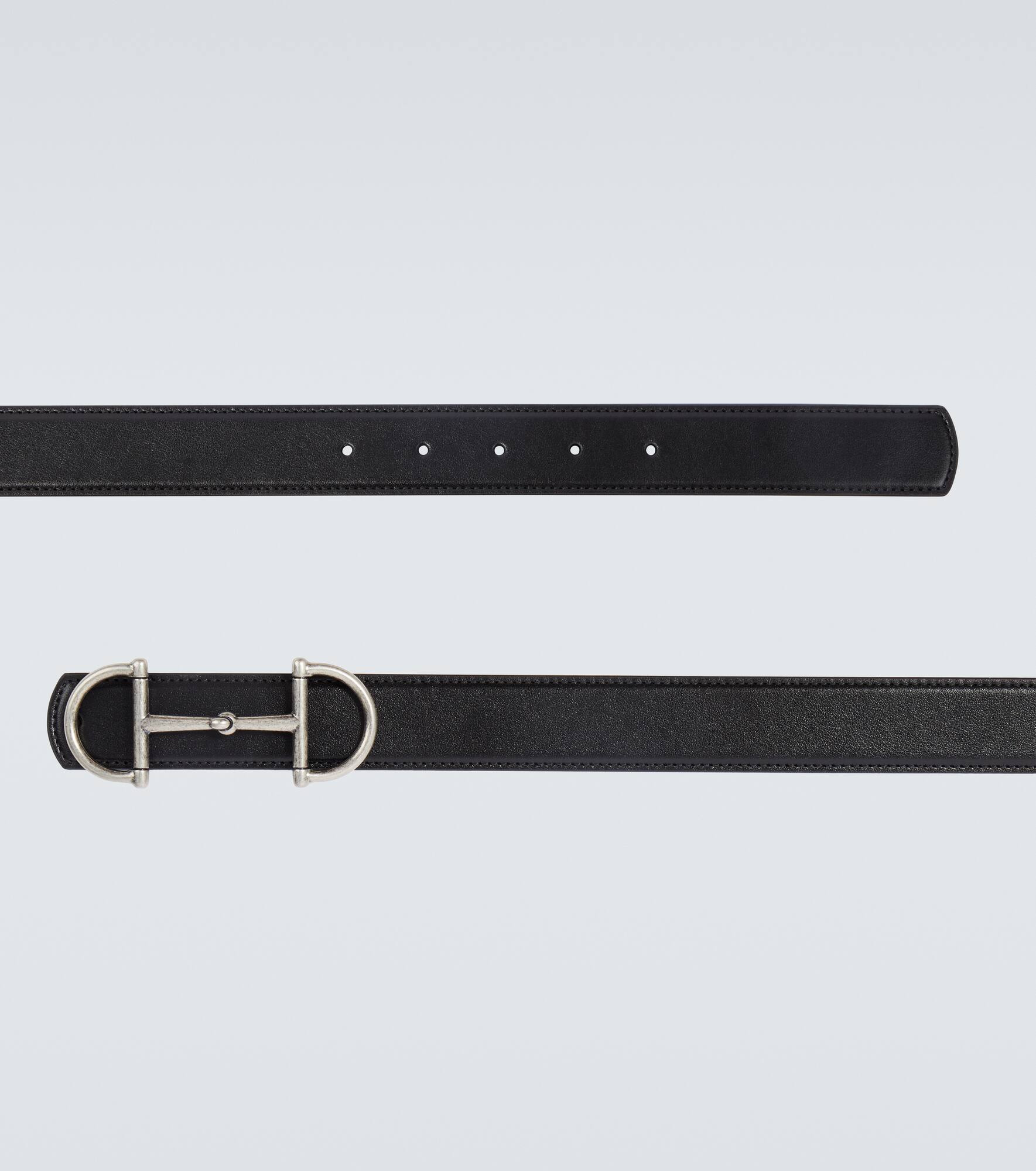 Horsebit leather belt - 4