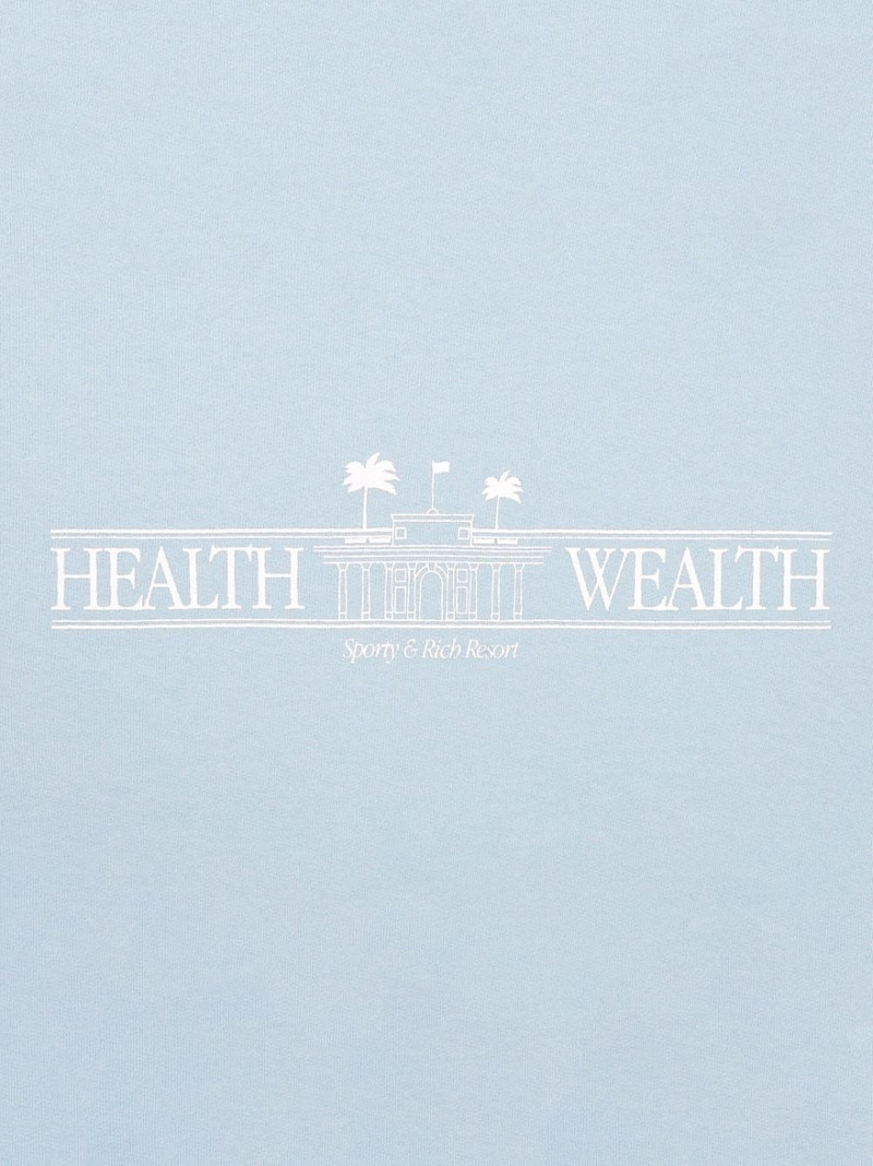 Sporty & Rich Health Resort cropped cotton sweatshirt outlook