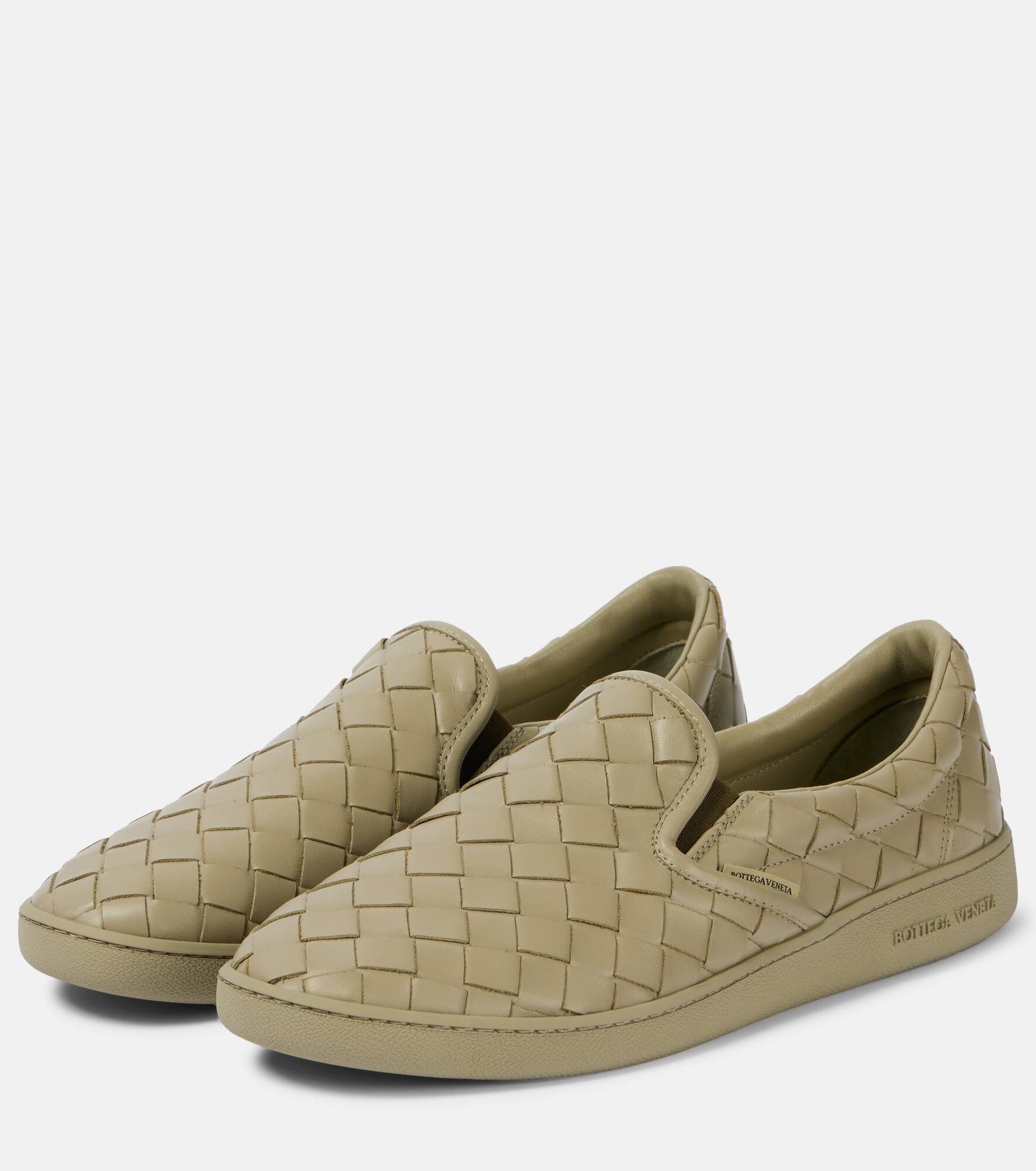 Sawyer leather slip-on sneakers - 4