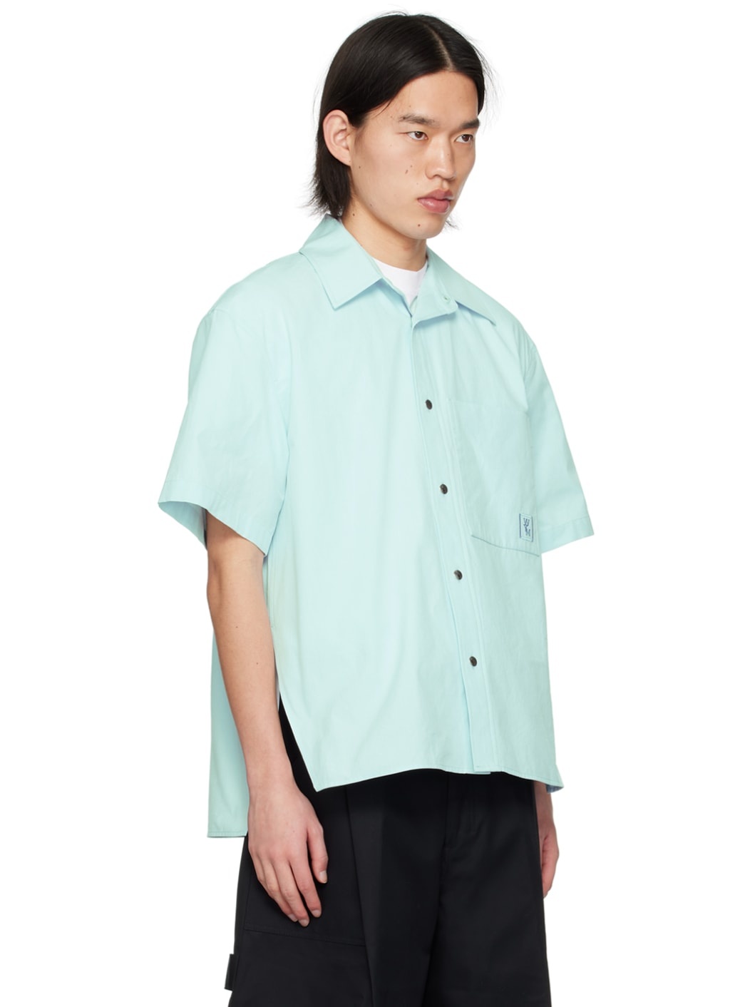 Blue Vented Shirt - 2