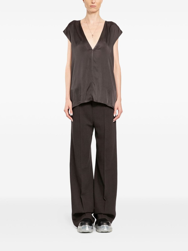 Rick Owens dylan v-neck blouse outlook