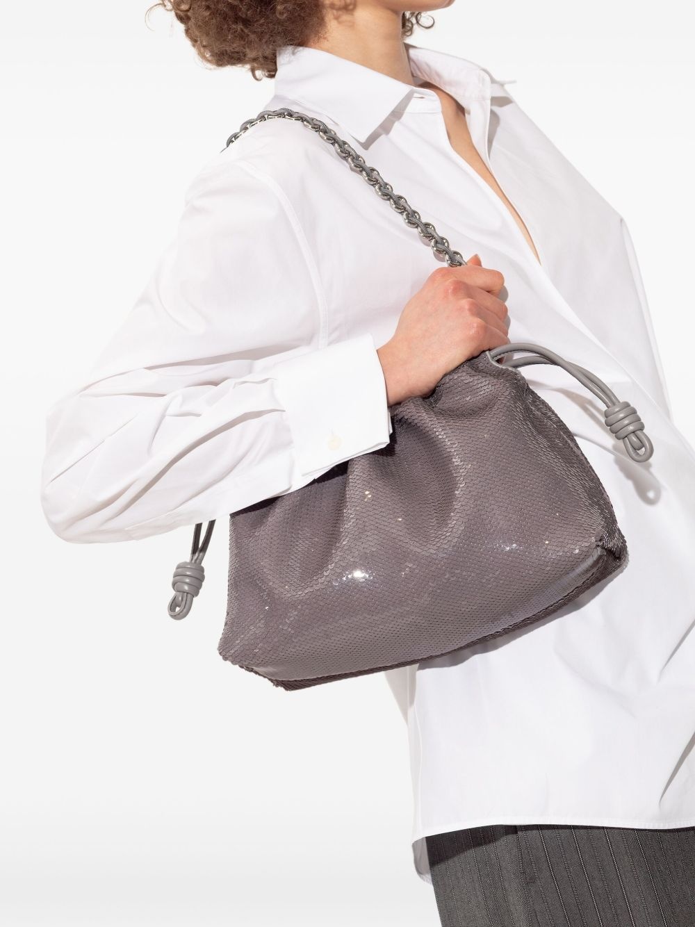 sequin-embellished shoulder bag - 2