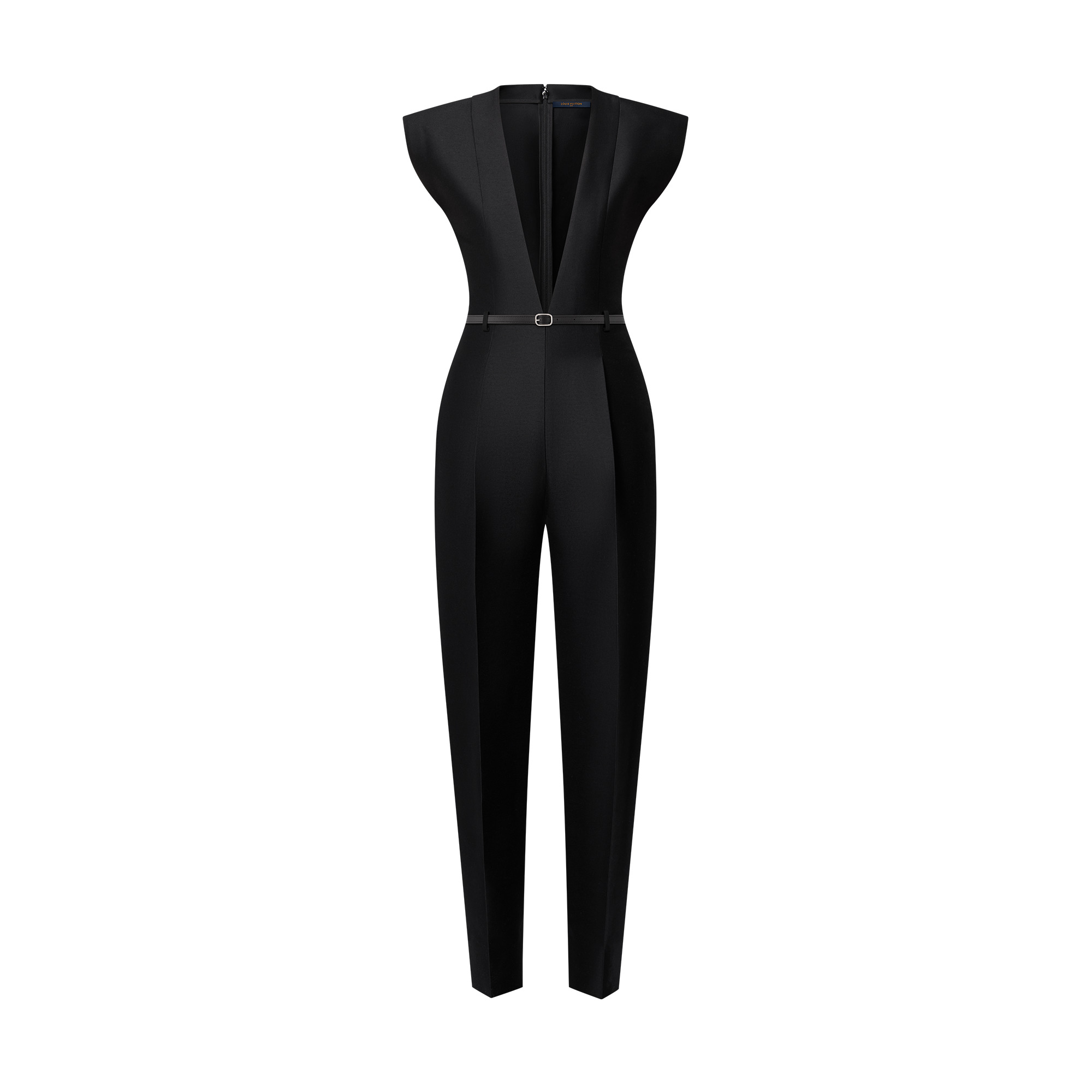 V-Neck Jumpsuit - 1