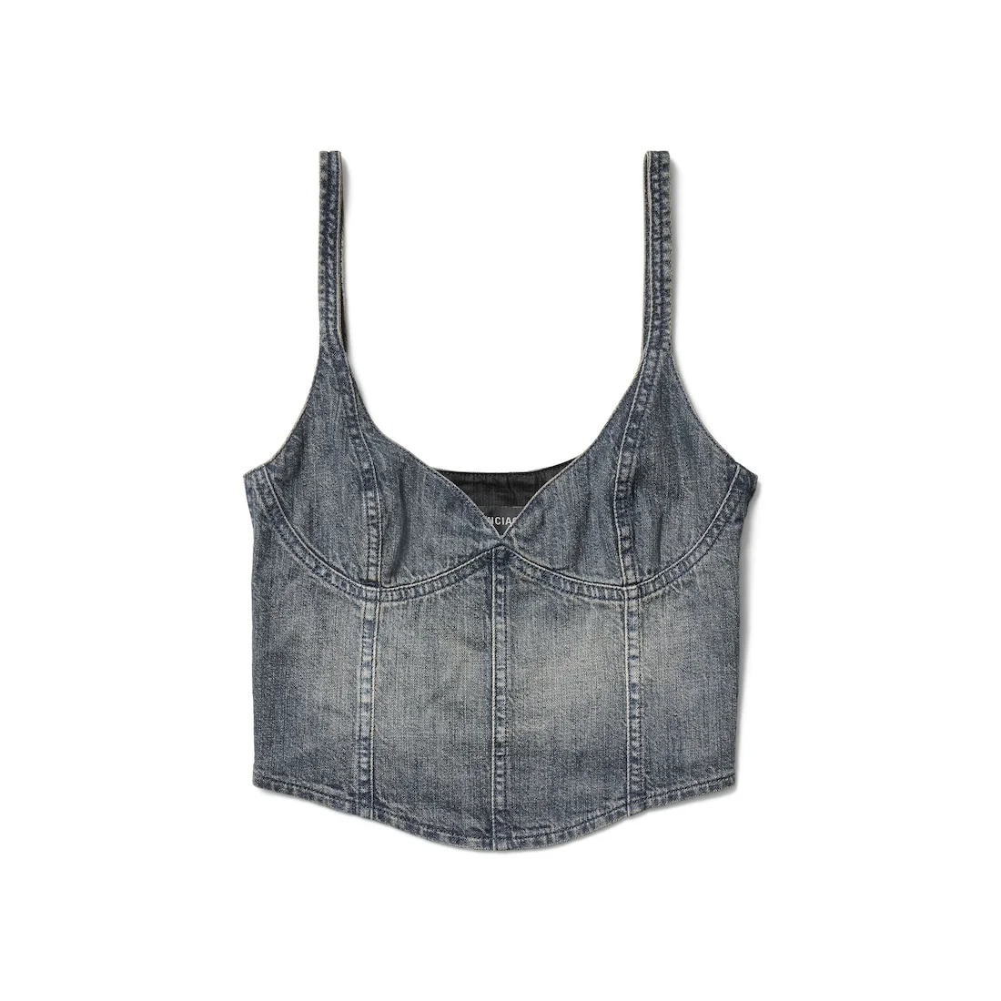 Women's Corseted Top in Blue - 1