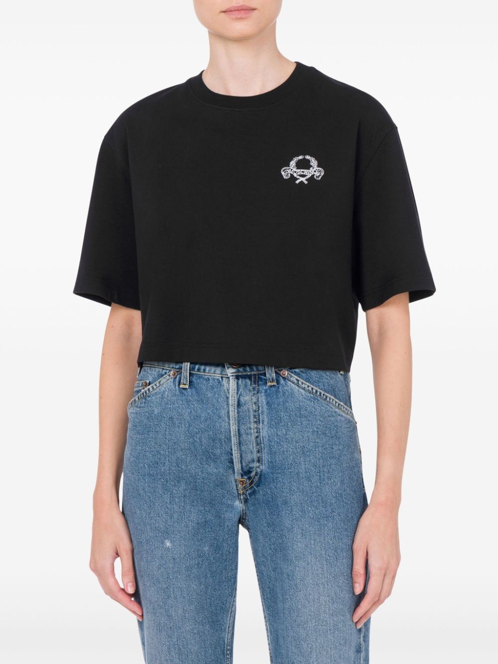 embroidered-logo T-shirt - 2
