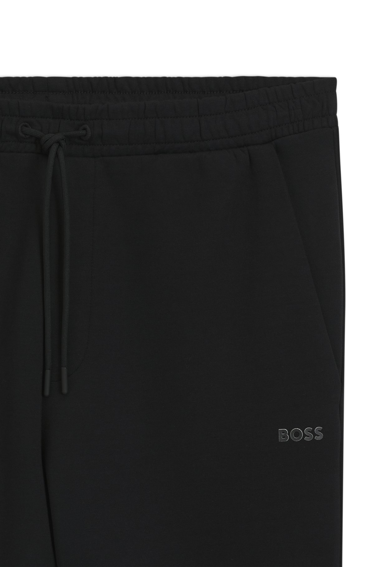 STRETCH-COTTON TRACKSUIT BOTTOMS WITH LOGO PRINT - 6