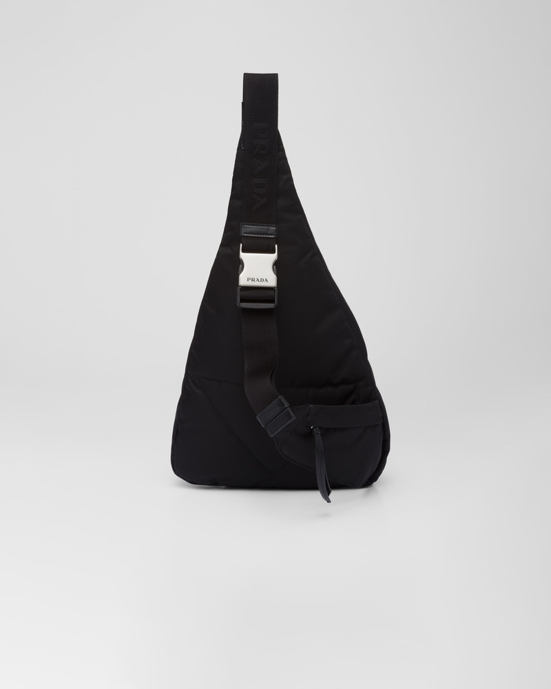 Re-Nylon and leather backpack 4