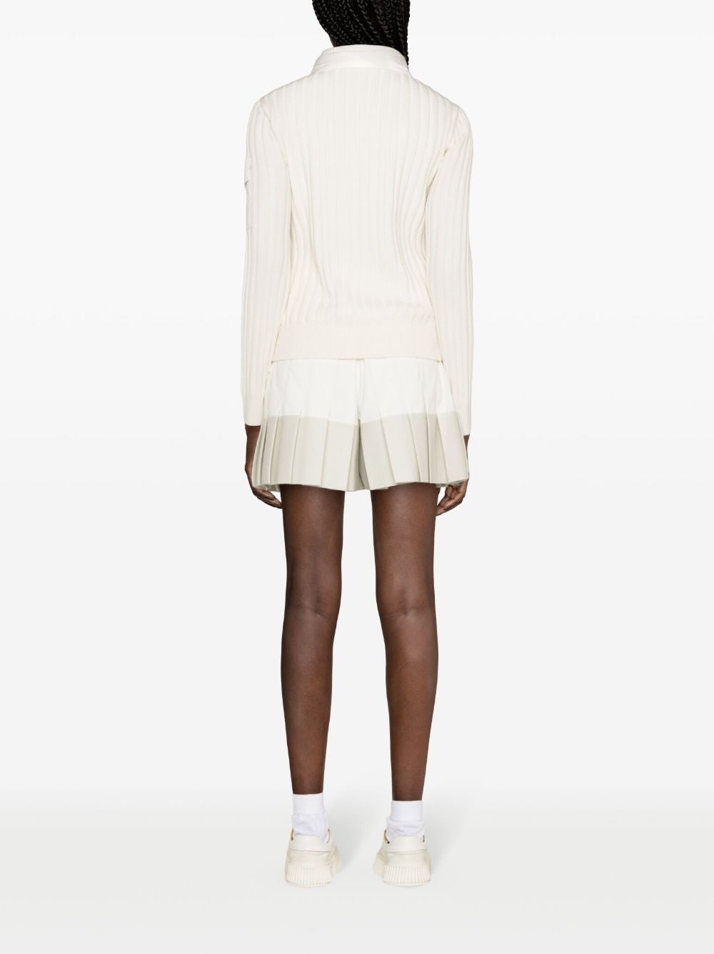 padded zip-up cardigan - 4