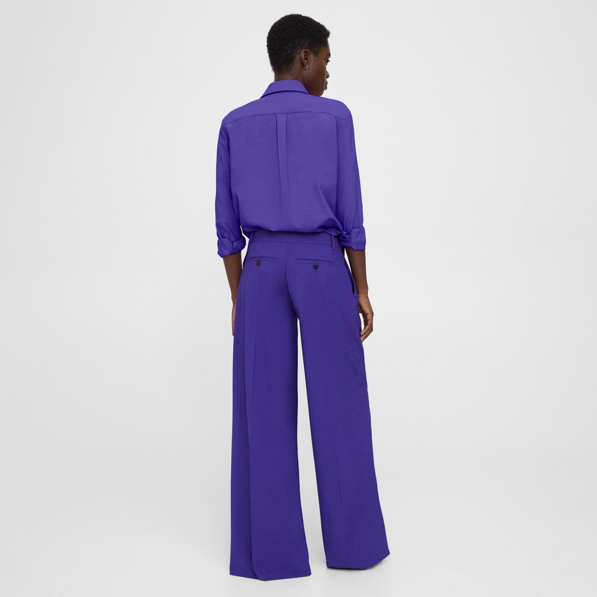 Pleated Low-Rise Pant in Good Wool - 5