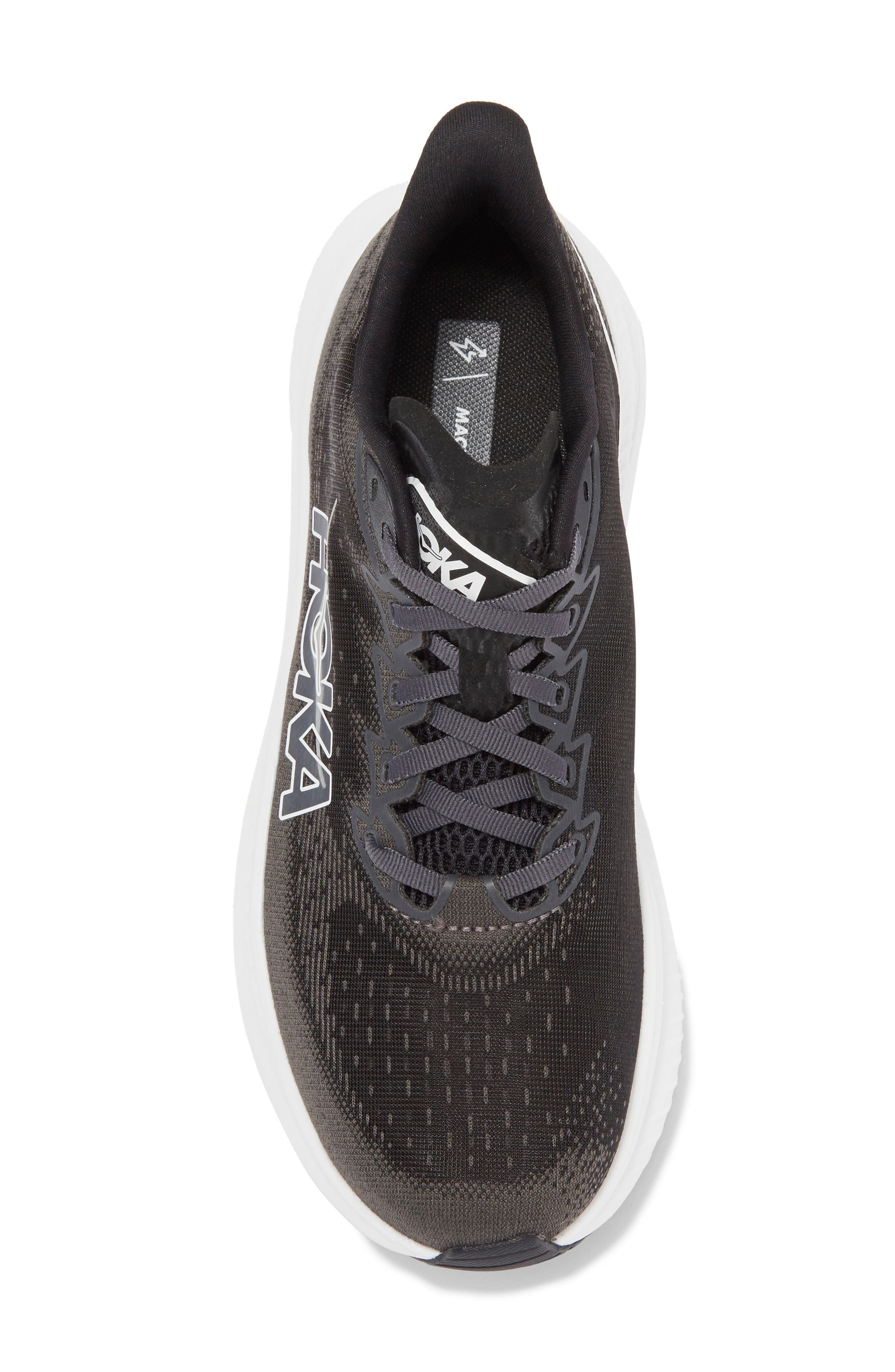 HOKA Mach 6 Running Shoe in Black /White at Nordstrom - 5