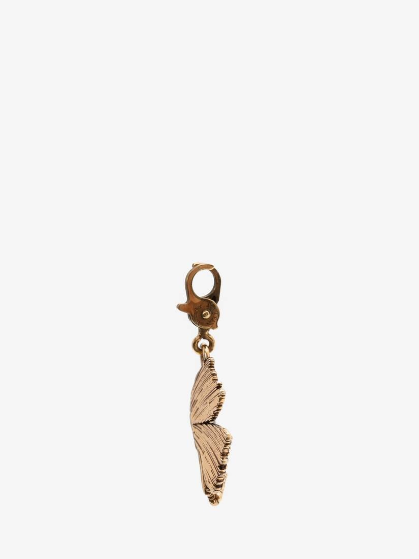 Small Butterfly Charm in Antique Gold - 3