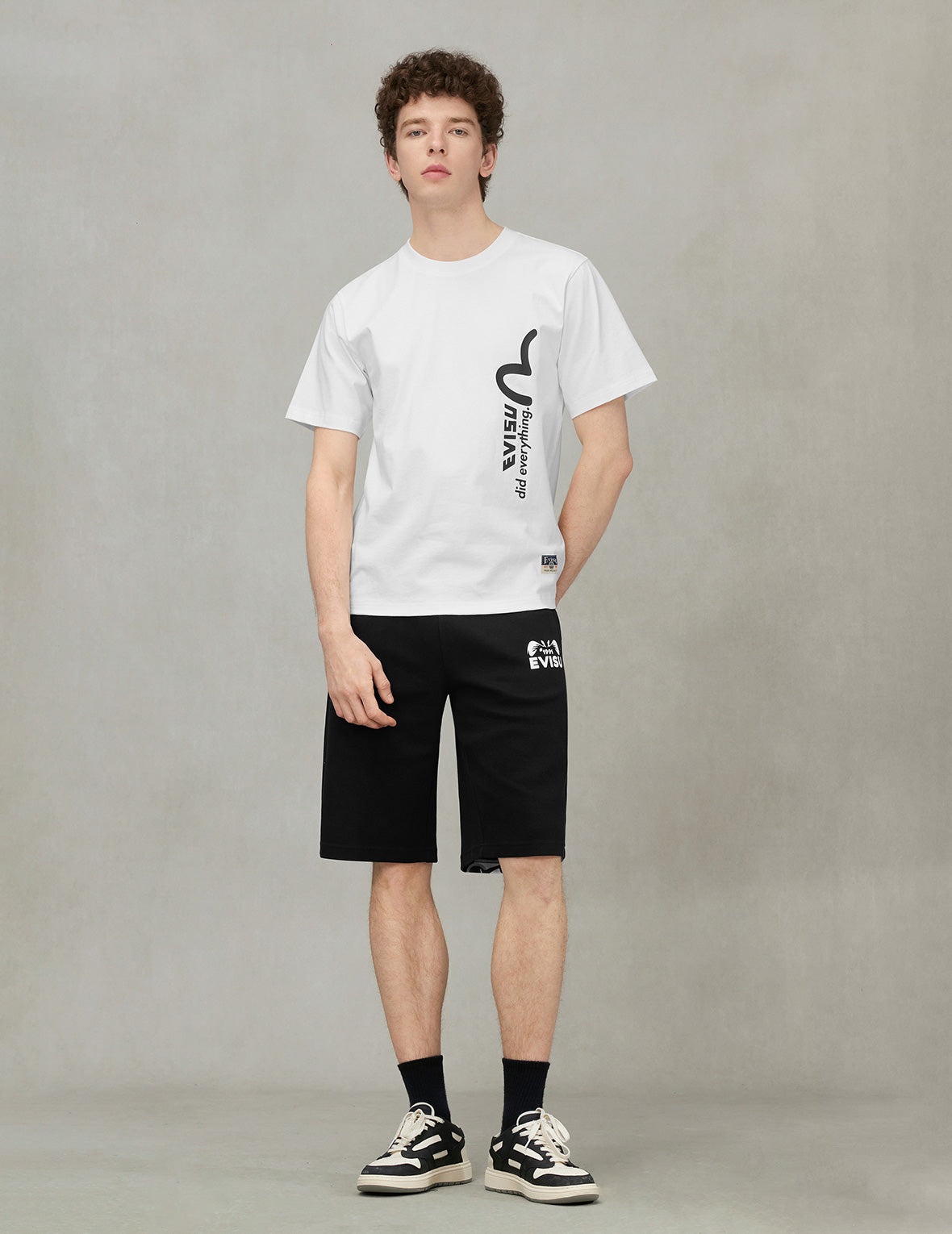 EVISU and Godhead Daicock Print Regular Fit Sweatshorts - 3