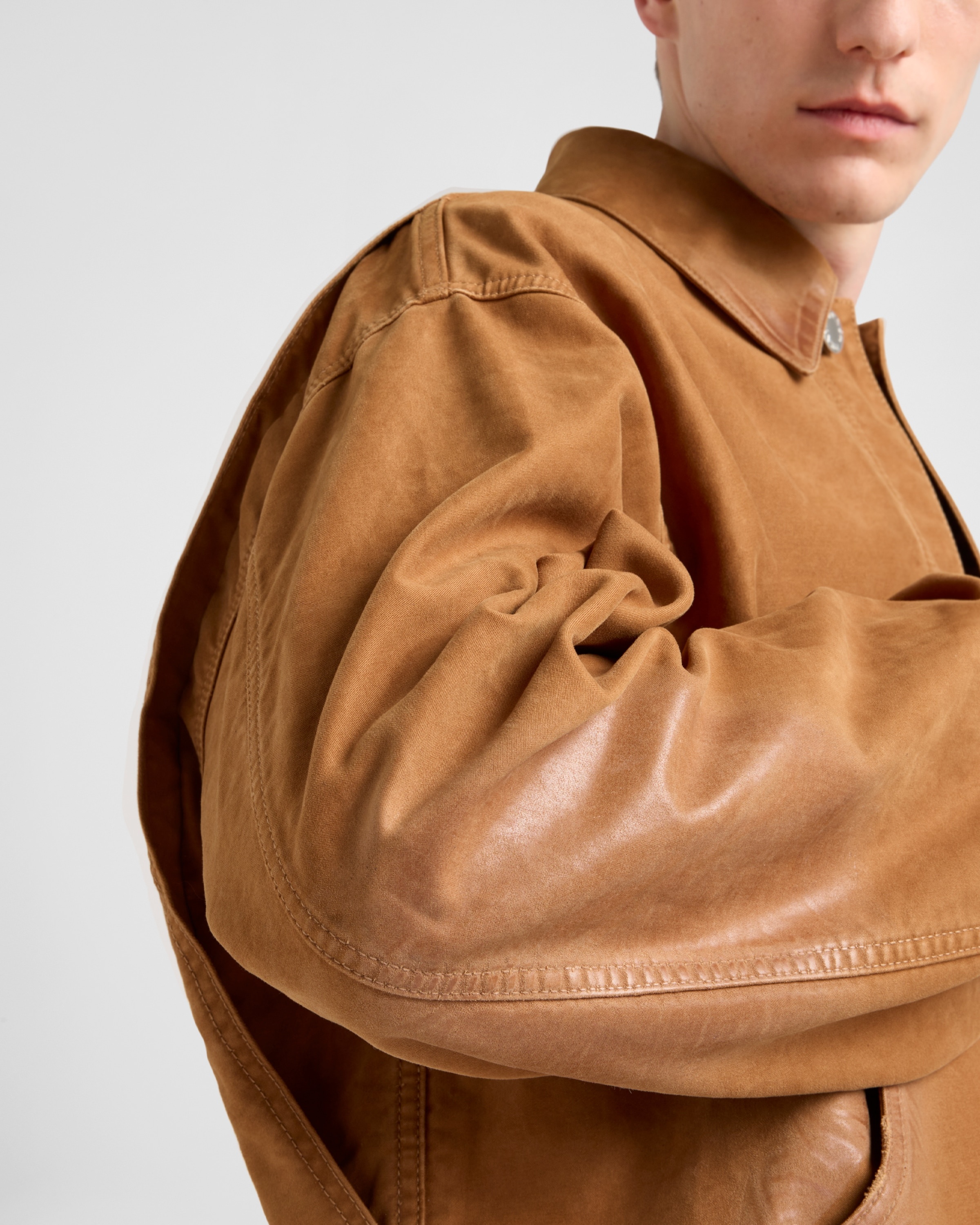 Moleskin blouson jacket - 6