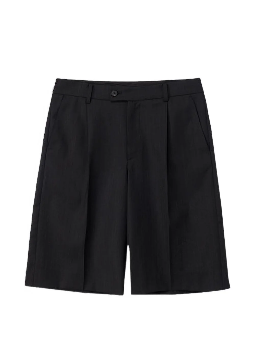 pleated bermuda shorts - 1