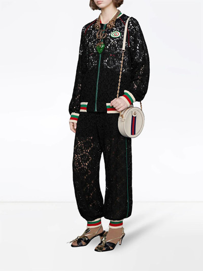 GUCCI floral lace bomber jacket outlook