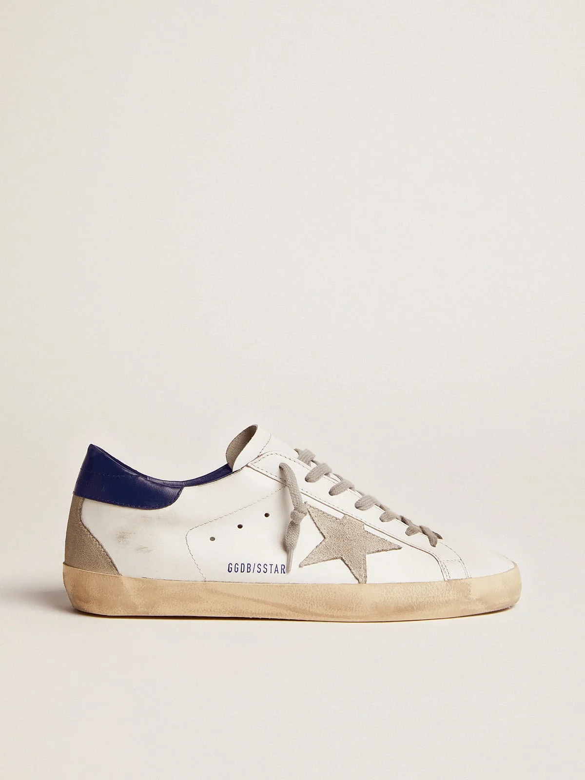 Men's Super-Star with suede star and blue heel tab - 1