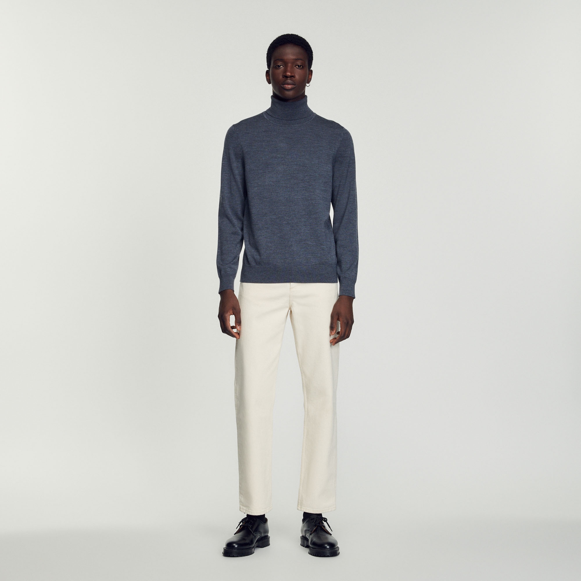 Roll neck wool sweater - 4