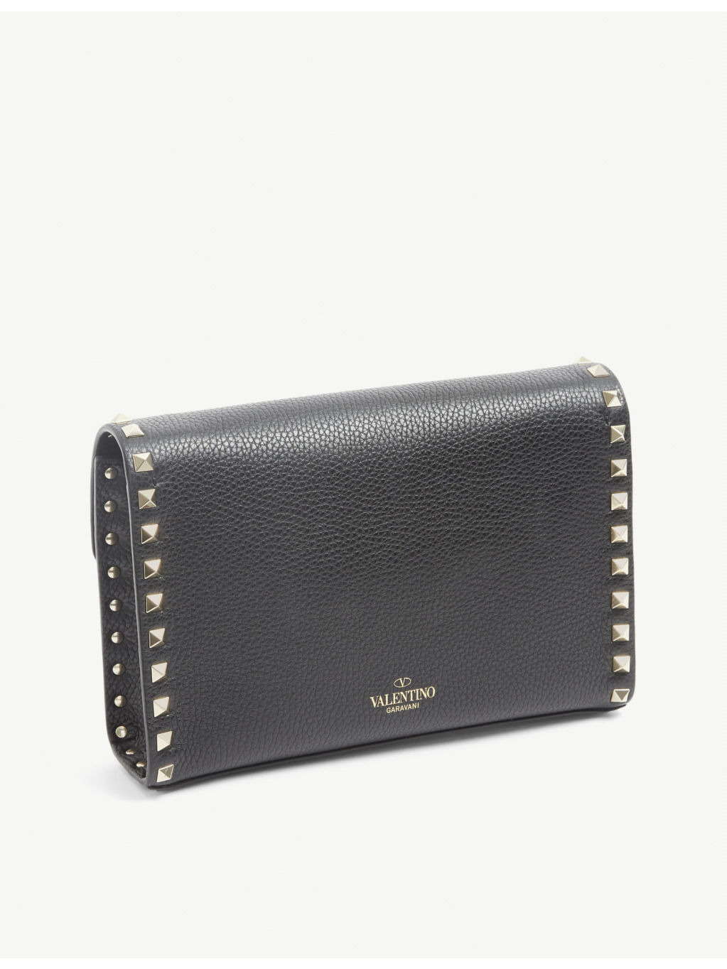 Rockstud leather crossbody satchel - 4