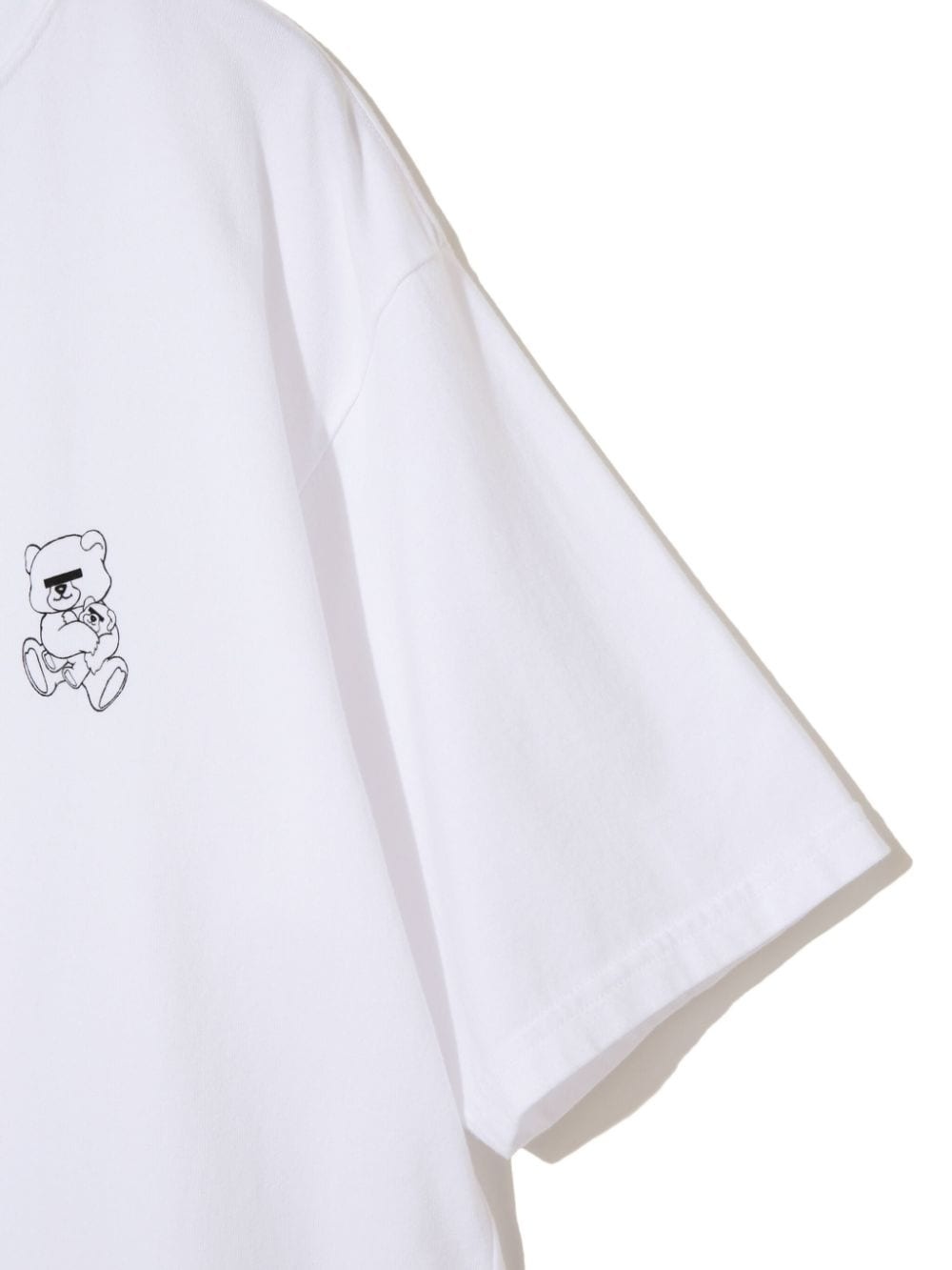 teddy bear graphic-print cotton t-shirt - 4