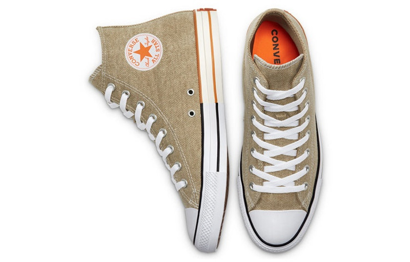 Converse Happy Camper Chuck Taylor All Star High Top 'Khaki Orange White' 167658C 4
