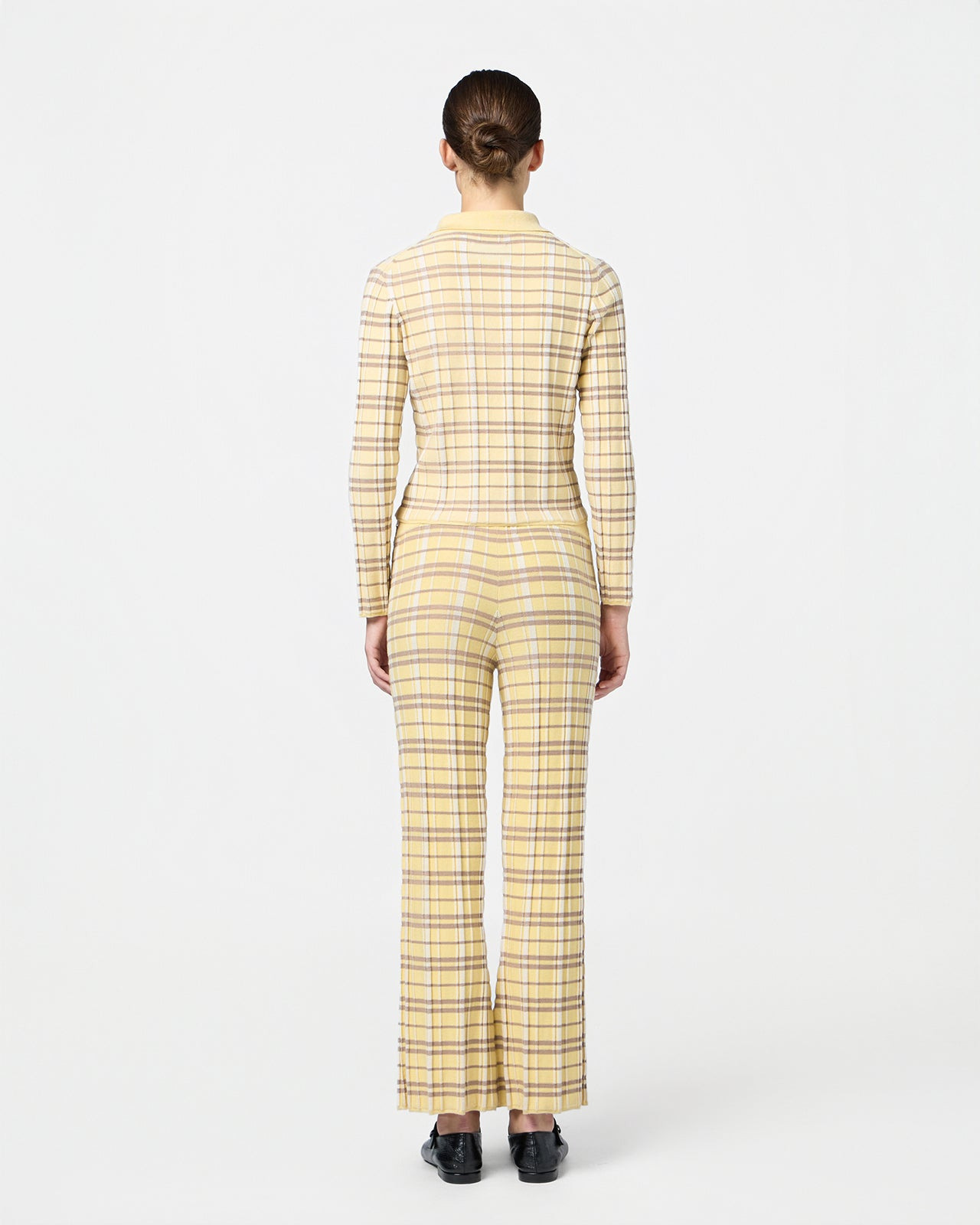 Plaid Flare Pant - 3
