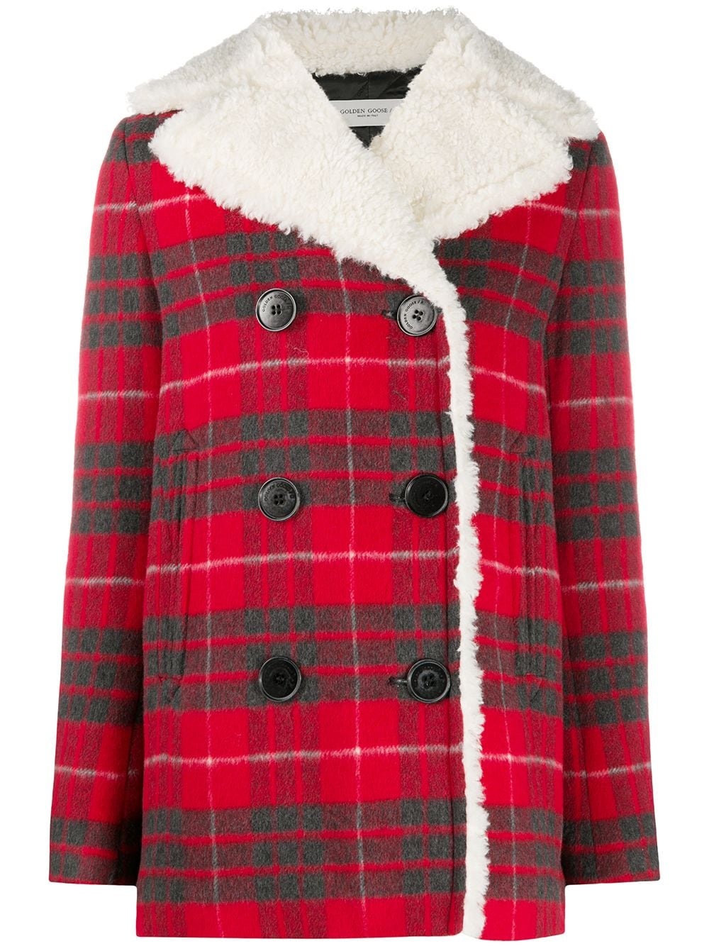 Alida checked peacoat - 1