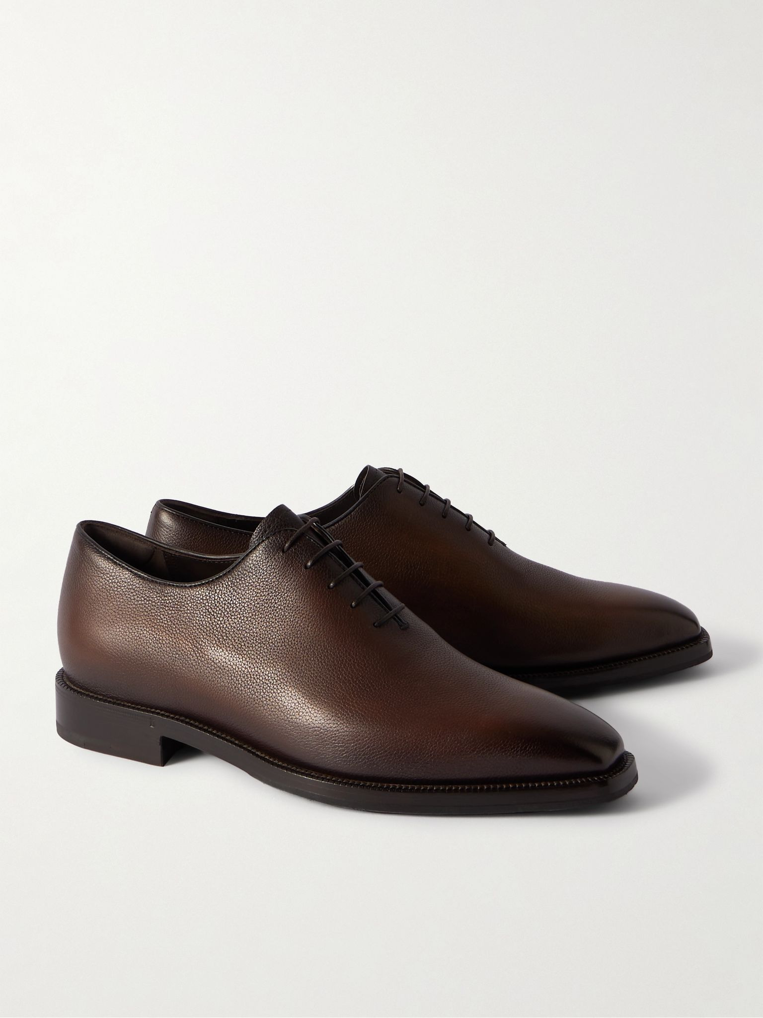 Alessandro Full-Grain Venezia Leather Oxford Shoes Brown - 4