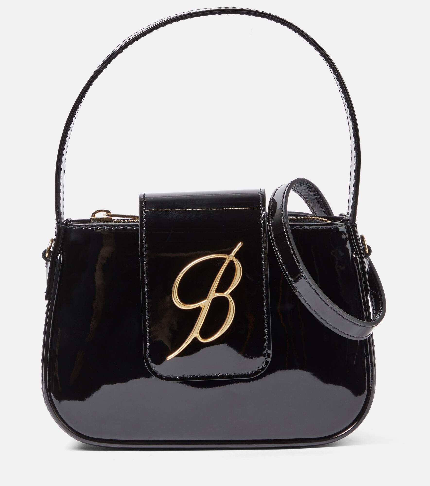 Small patent leather shoulder bag - 1