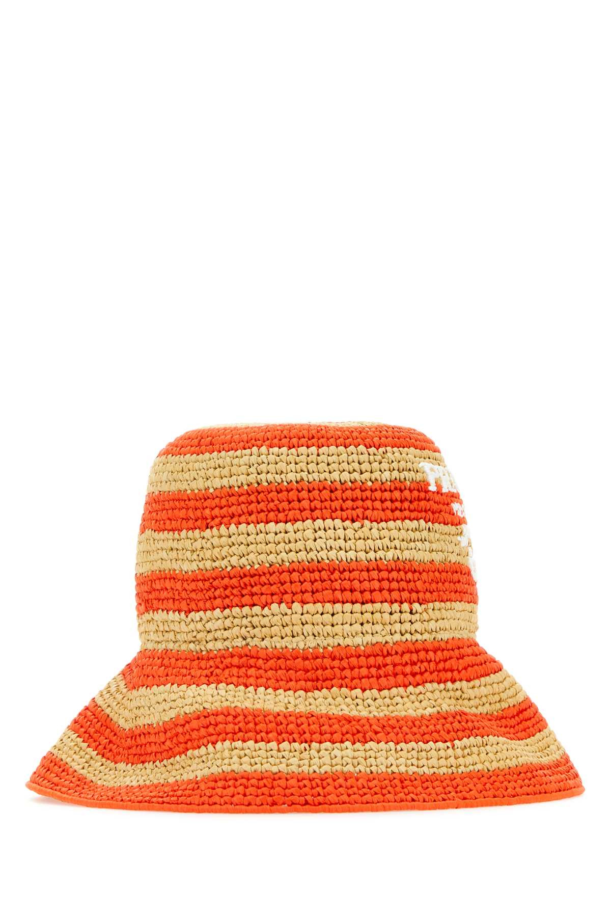 Prada Women Embroidered Raffia Bucket Hat - 3