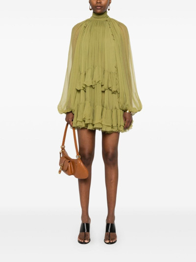 Chloé ruffled mini dress outlook