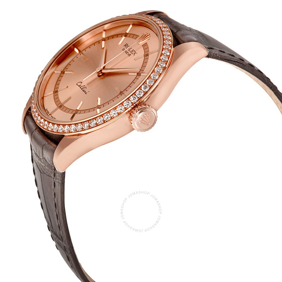 Rolex Cellini Pink Dial Automatic Men's 18kt Everose Gold Watch 50705RBR - 2