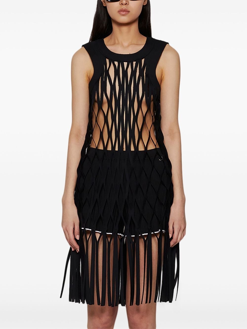 layered midi dress - 3