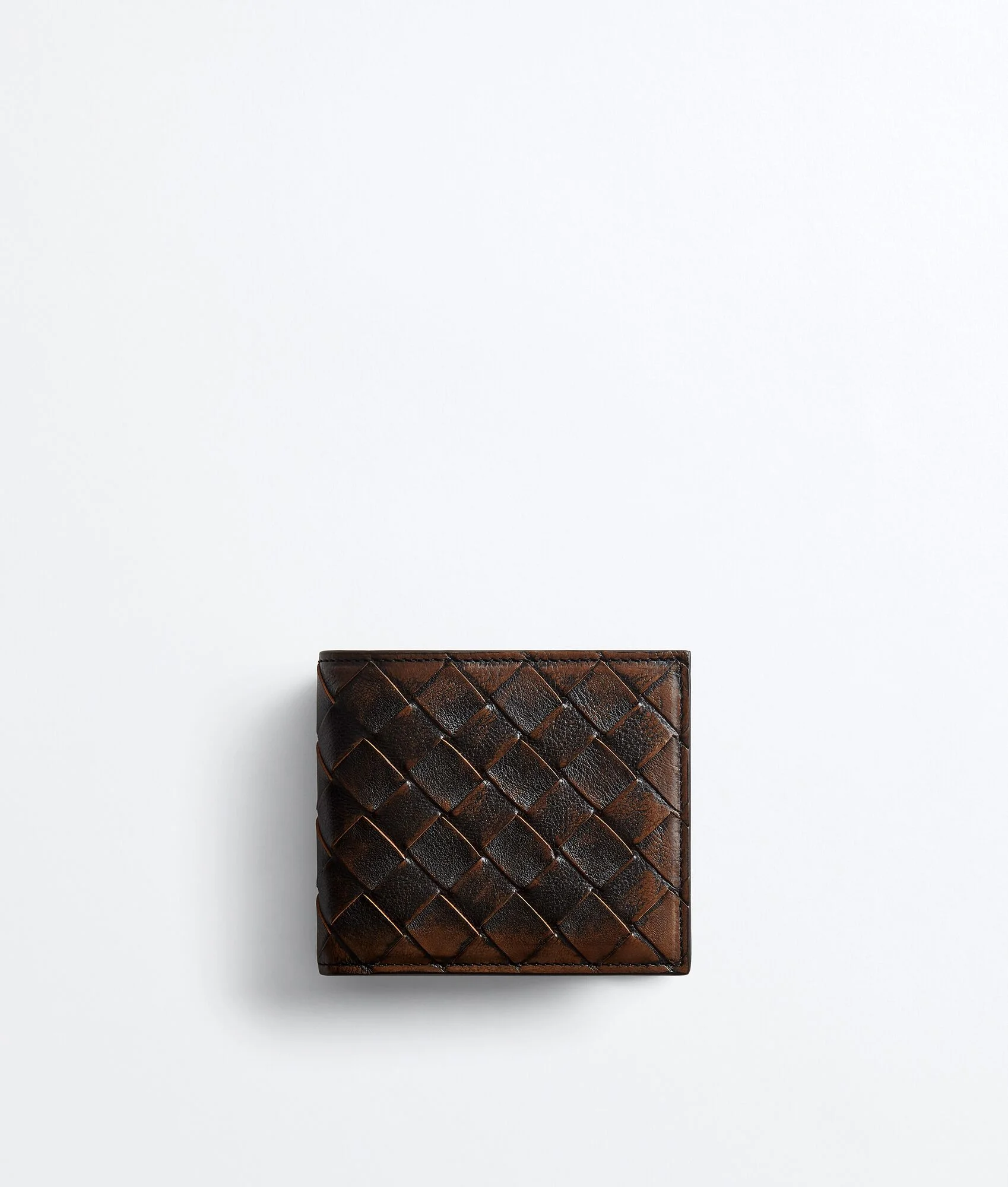 Intrecciato Bi-Fold Wallet with Coin Purse - 1