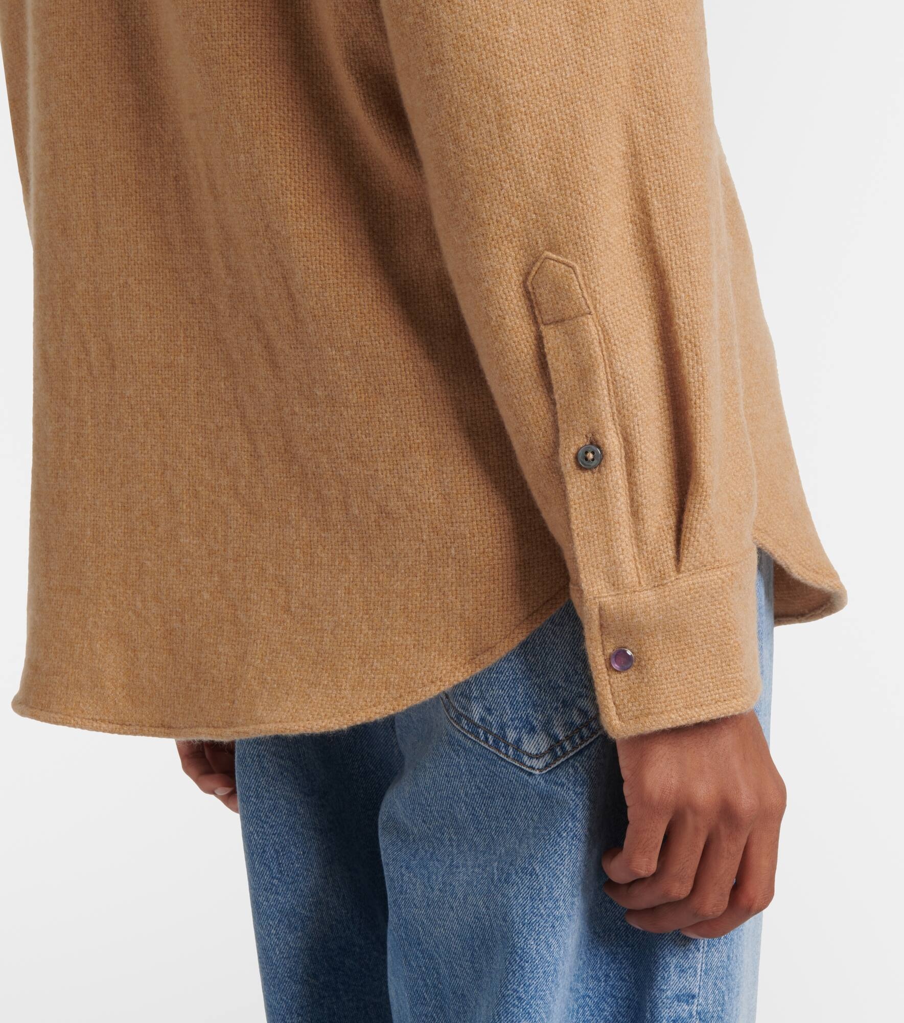 Bronze cashmere shirt - 6