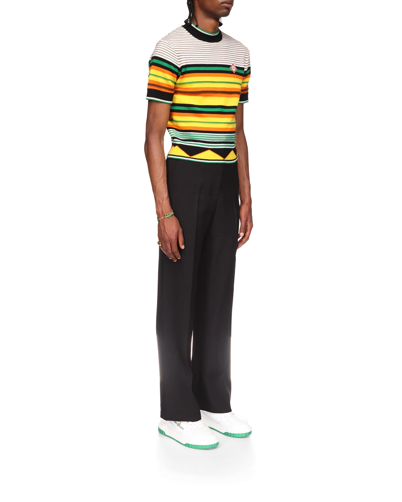 Knit Striped T-Shirt - 5