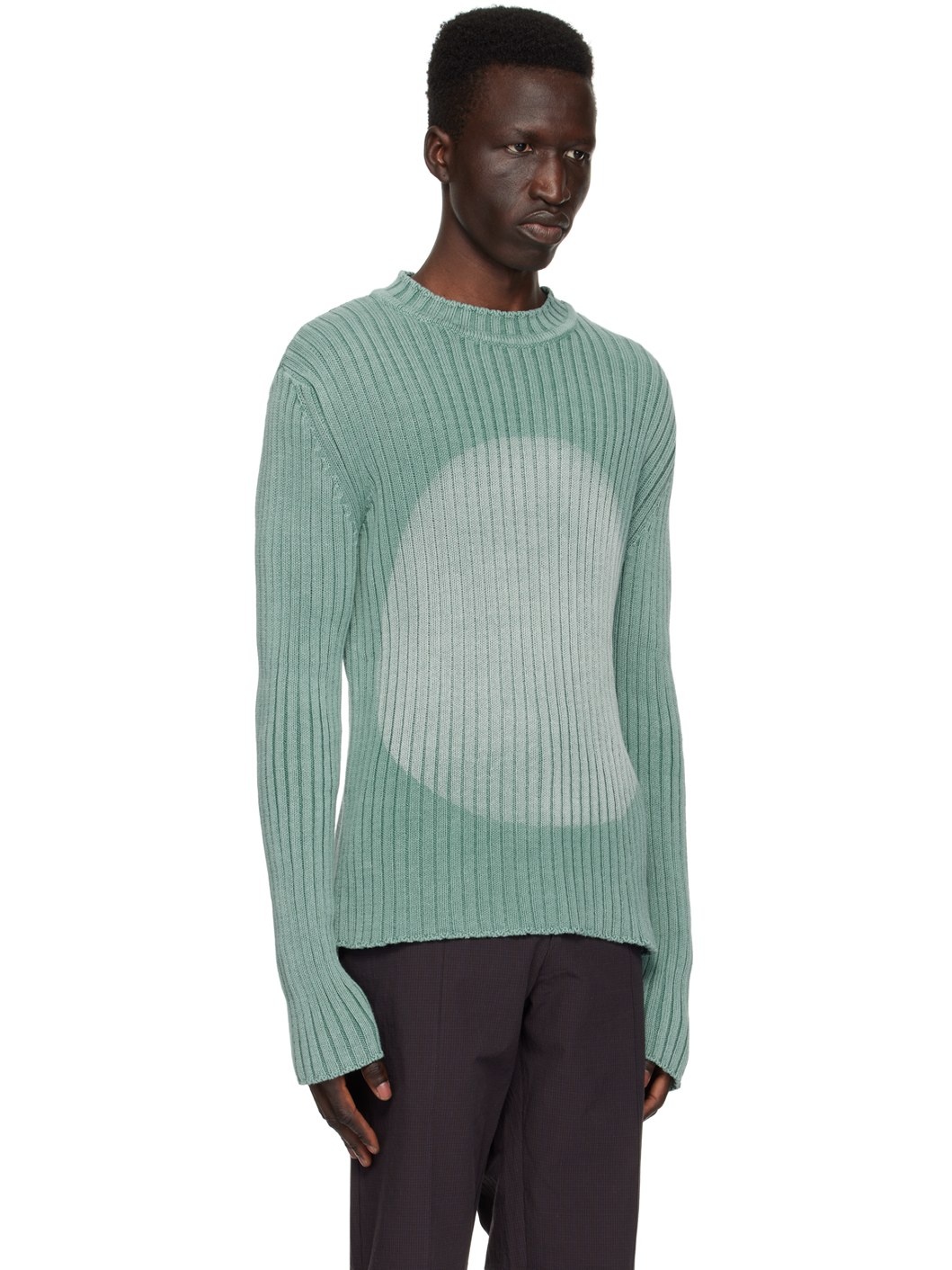 Blue Rib Sweater - 2