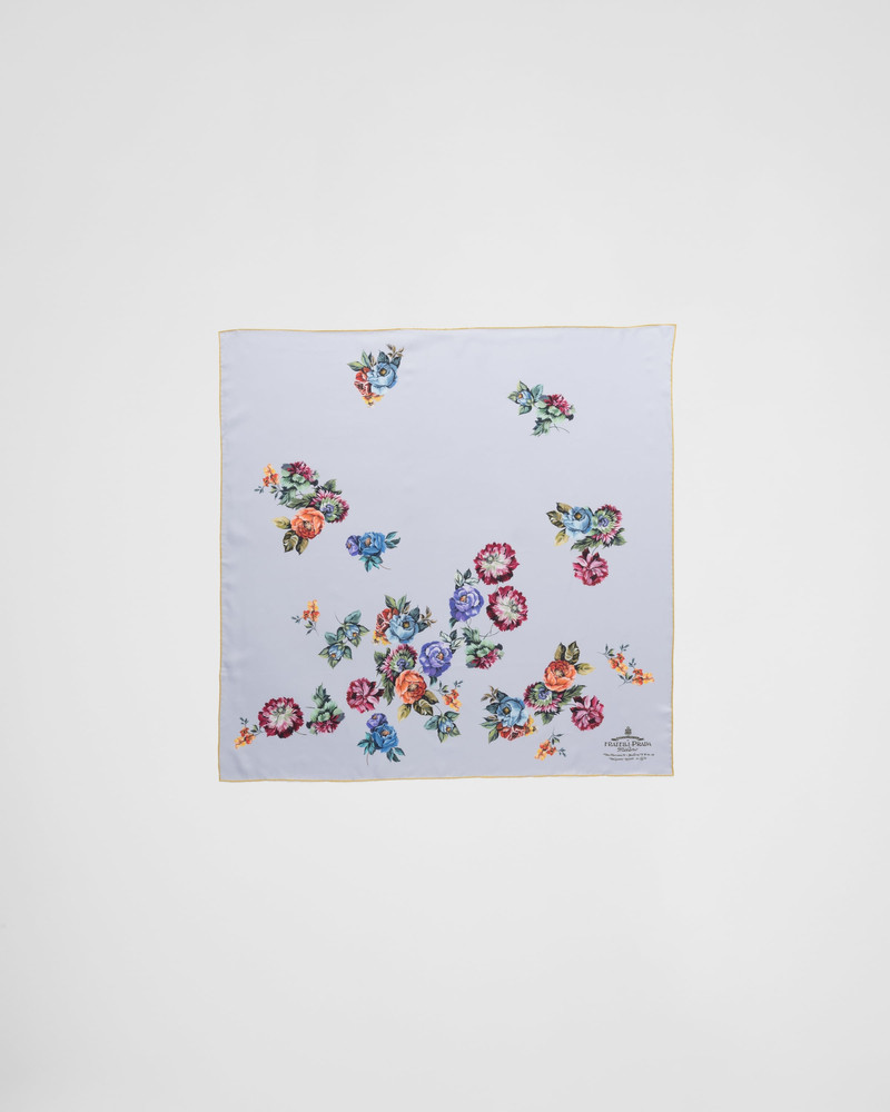 Printed twill scarf 3