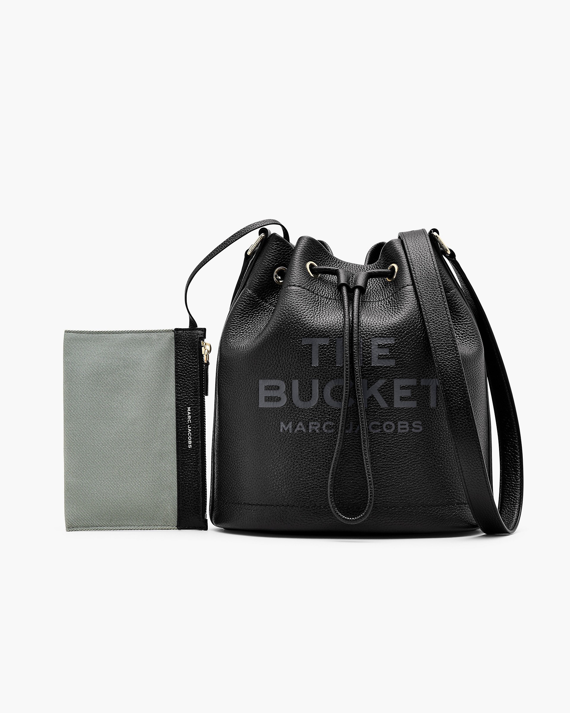 THE LEATHER SHOULDER BUCKET BAG - 6