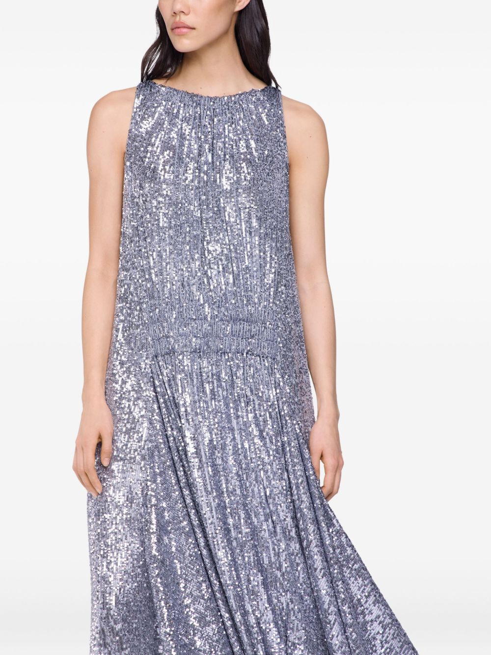 sequined high-low dress - 4
