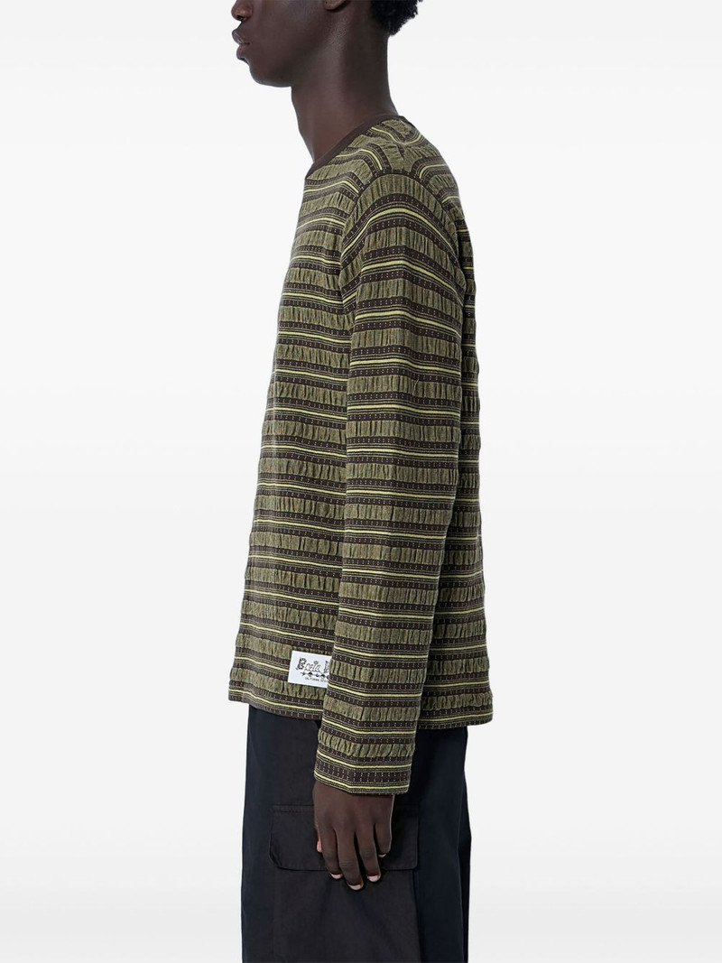 BRAIN DEAD striped long-sleeve T-shirt outlook