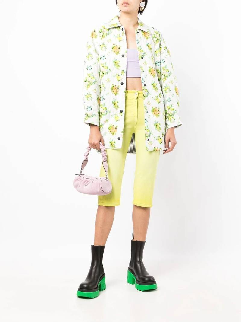 MSGM mid-rise cropped trousers outlook