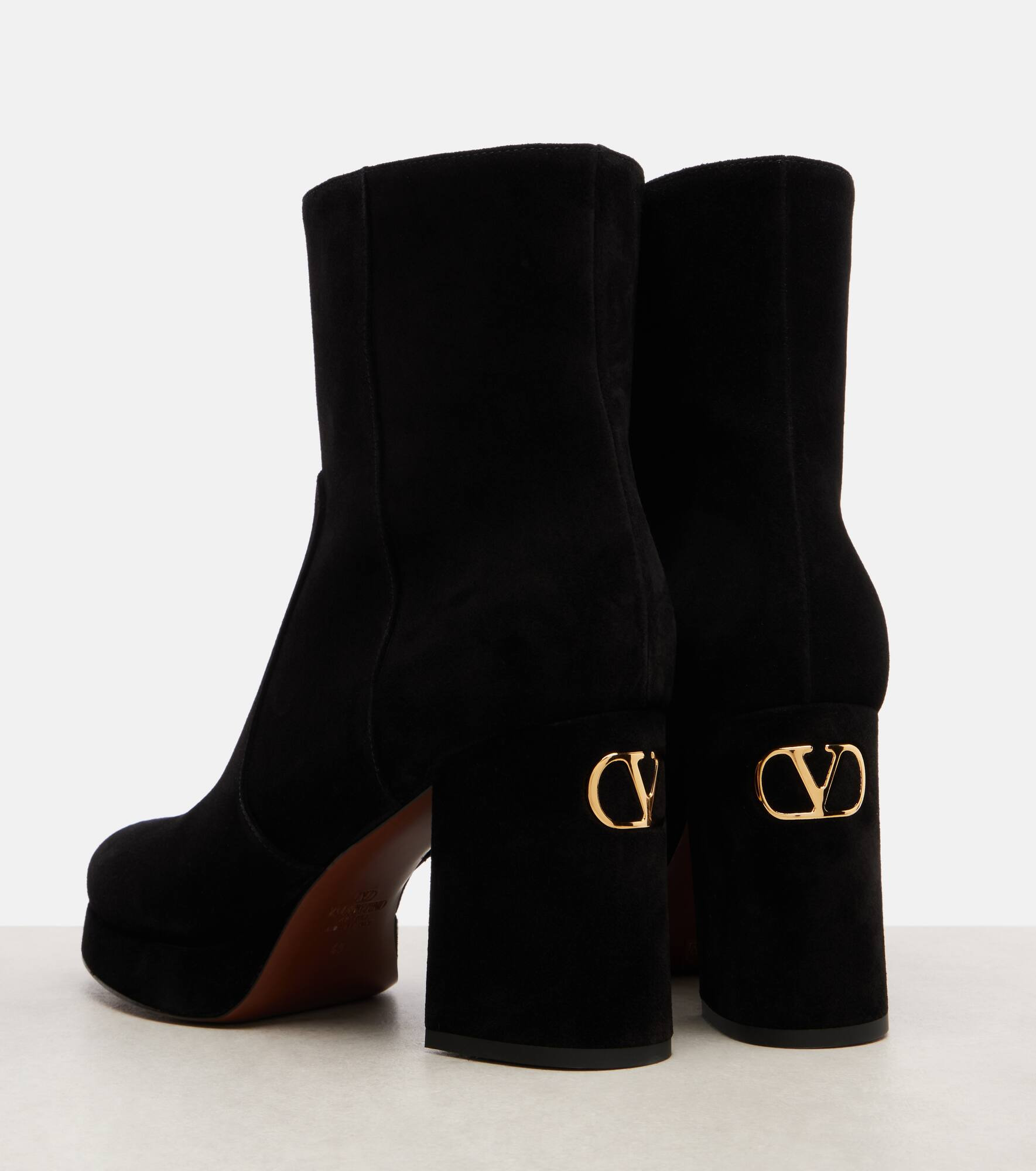 Fawcette suede platform ankle boots - 5