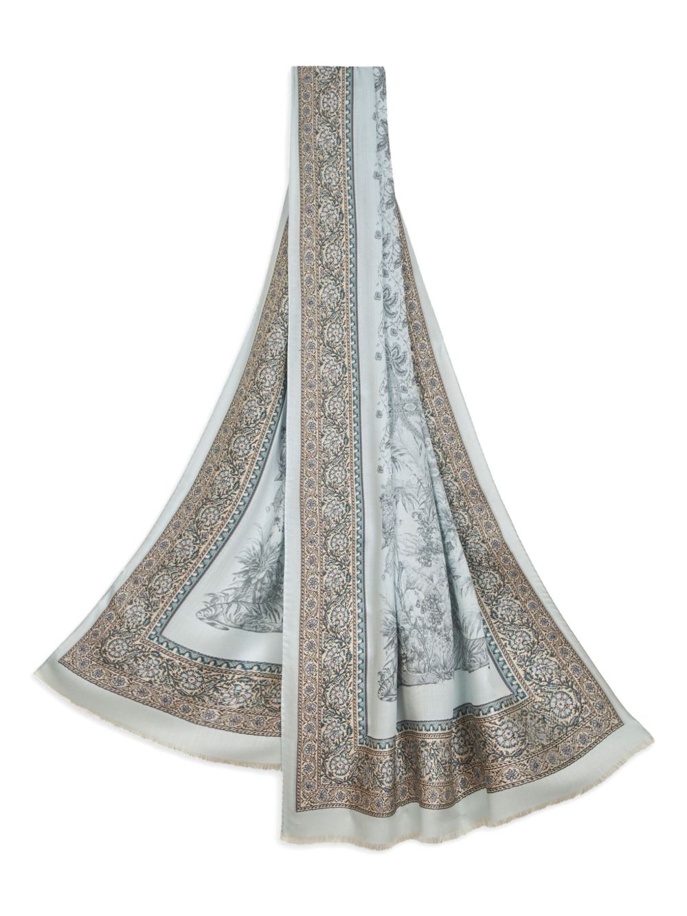 paisley-print scarf - 3