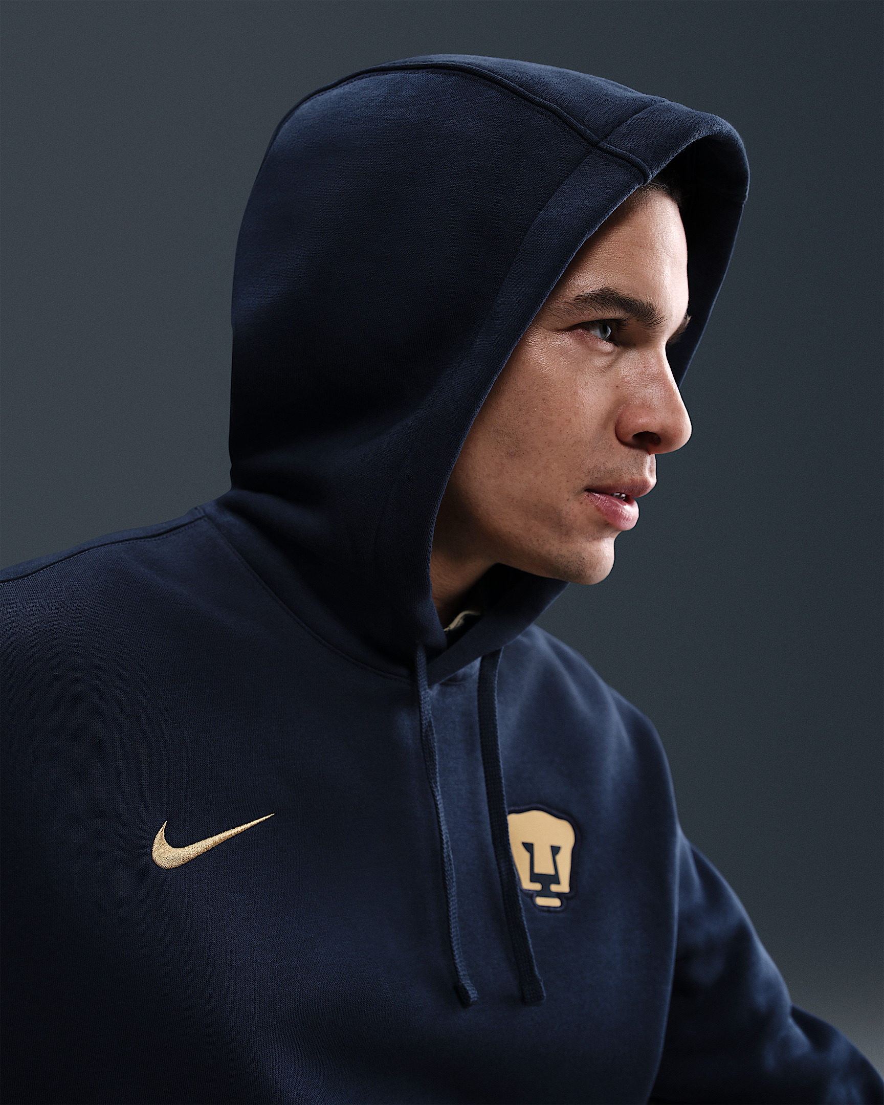 Pumas UNAM Club Men's Nike Soccer Pullover Hoodie - 3