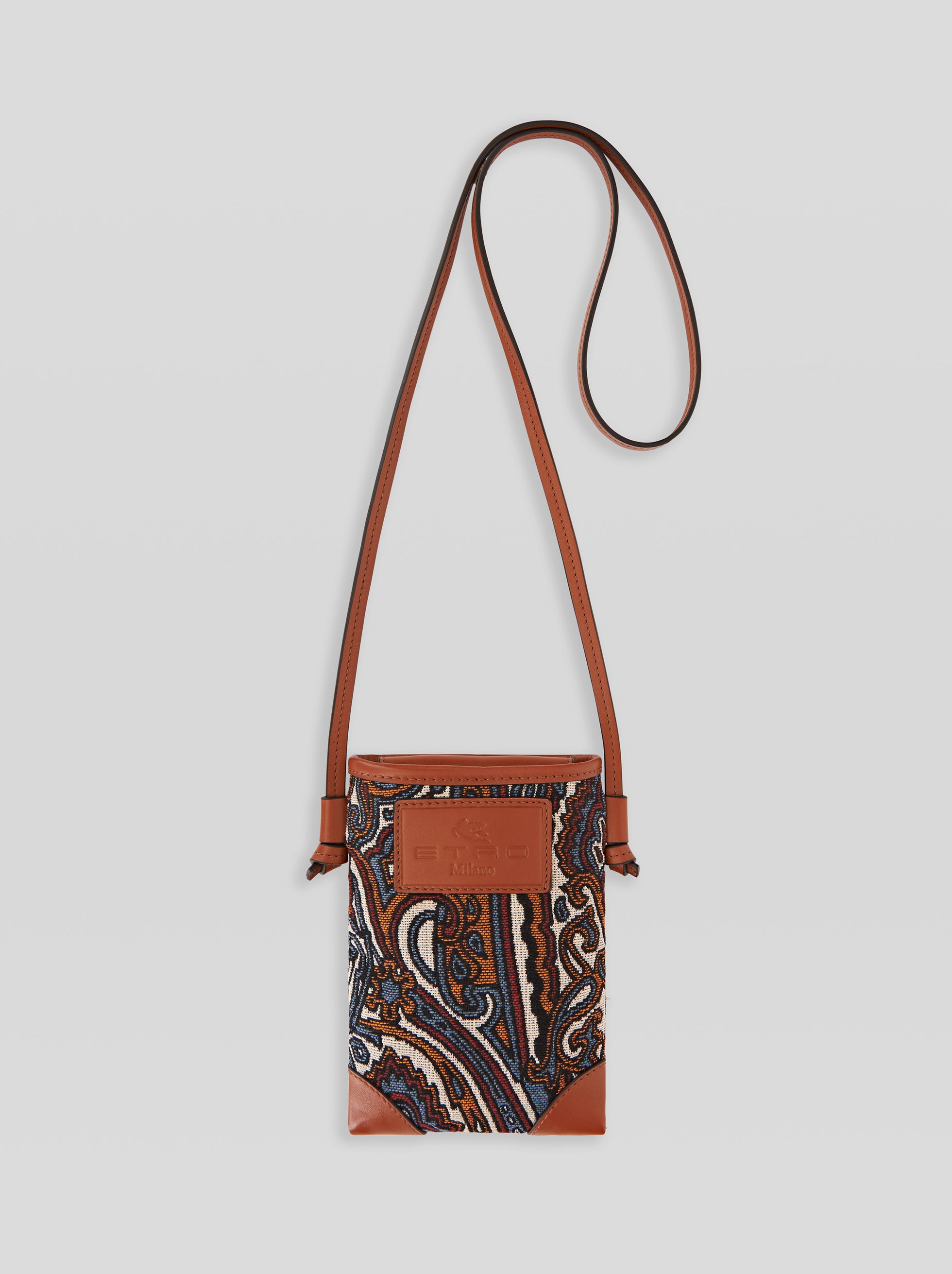 PAISLEY JACQUARD PHONE HOLDER - 1